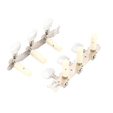 Imagem de Cabeças de máquina de guitarra, botões de alinhamento de cordas de guitarra clássica Afinadores de cordas de guitarra Cabeças de máquina Acessórios para instrumentos musicais, acrílicoClássico