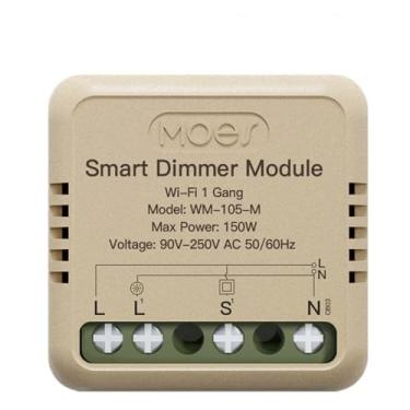 Imagem de WiFi Interruptor inteligente Dimmer Módulo DIY Interruptor de luz APP para celular Controle remoto Ativar dispositivos domésticos compatíveis com e Assistant para controle de voz
