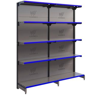 Imagem de Gôndola Fit 40 Parede 1 Inicial E 1 Continuação 2,02m Farmácia Comercio - Amapá