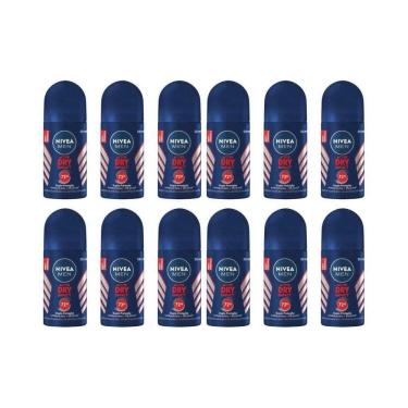 Imagem de Desodorante Roll-On Nivea 50Ml Masc Dry Impact - Kit C/12Un