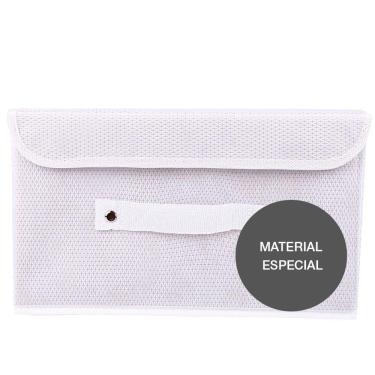 Imagem de Caixa Organizadora Tecido C/ Tampa Vizapi Un Classic M 38x27x20Cm Branco