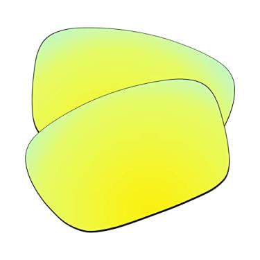 Imagem de EZReplace Lentes de reposição para óculos de sol Oakley Jupiter Squared OO9135 (lentes polarizadas) - Serve para armação quadrada Oakley Jupiter (amarelo dourado)