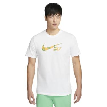 Imagem de Nike Camiseta masculina de algodão de golfe Swoosh, Branco, G