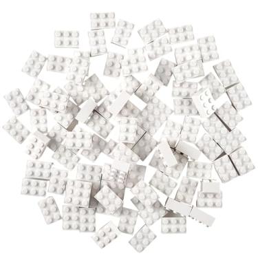 Imagem de Strictly Briks Classic Bricks Starter Kit, White, 96 Pieces, 2x3 Studs, Building Creative Play Set for Ages 3 and Up, 100% Compatible with All Major Brick Brands