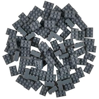 Imagem de Strictly Briks Classic Bricks Starter Kit, Gray, 96 Pieces, 2x3 Studs, Building Creative Play Set for Ages 3 and Up, 100% Compatible with All Major Brick Brands