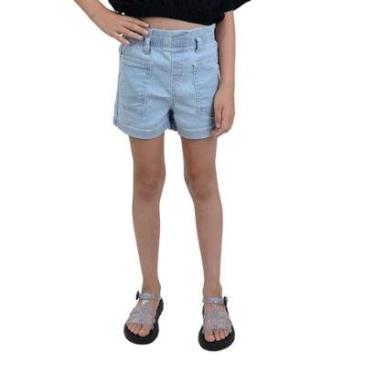 Imagem de Shorts Infanto Juvenil Feminino Malwee Comfort  Azul - 100010-Feminino