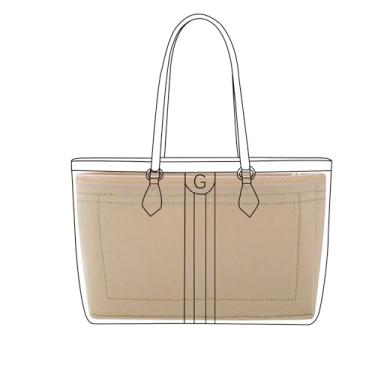 Imagem de Lckaey Bolsa organizadora inserida para gucci ophidia Bolsa feminina grande inserção Y070Khaki-M pull