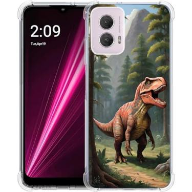 Imagem de Beaucov Capa para Moto G Power 5G 2024, Tiranossauro Dinossauro Proteção contra Quedas à Prova de Choque Capa Protetora de Corpo Inteiro Resistente a Arranhões para Motorola Moto G Power 5G 2024/G