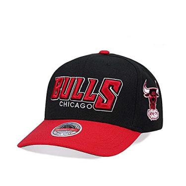 Imagem de Mitchell & Ness Boné ajustável Chicago Bulls Shredder elástico snapback - preto, Preto, Tamanho �nica