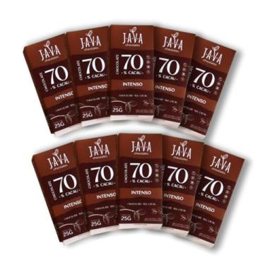 Imagem de Chocolate 70% cacau INTENSO - PACK 10 tabletes de 25g