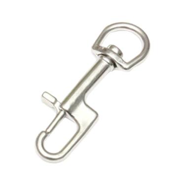 Imagem de Esquirla Parafuso giratório snap gancho clipe de mergulho resistente gancho de mergulho para câmeras varal atividades ao ar livre chaveiro, Gancho de ponta única, 9CM