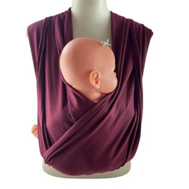 Imagem de Wrap Sling de Vestir para Carregar Bebês - Fast Sling Vinho XXG