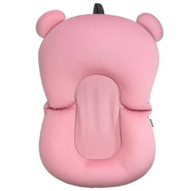 Imagem de Almofada de Banho para Bebê Rosa Buba Baby 54cm x 13cm