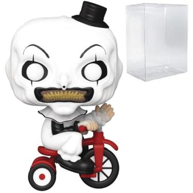 Imagem de POP Filmes: Terrifier - Boneco de vinil Funko Art The Clown with Bike (incluído com caixa protetora compatível) multicolorido 9,5 cm