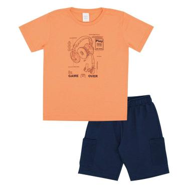 Imagem de Conjunto Infantil Menino - Laranja - 50777-12