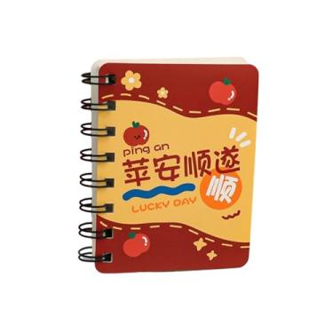 Imagem de Caderno de bobina flip de texto homofônico criativo para estudantes, bolso portátil, mini caderno em branco - 'an Shunsui