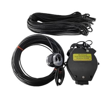 Imagem de Antena de meia onda alimentada pela extremidade JYR8010-400W para rádio amador, antena de rádio de ondas curtas 400W 8 bandas 10m 12m 15m 17m 20m 30m 40m 80m antena de fio longo, 1:64 balun sem ajuste