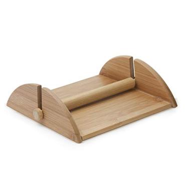 Imagem de Mimo Style, Porta Guardanapo de Mesa Ecokitchen em Bambu, 21.5cm - Marrom
