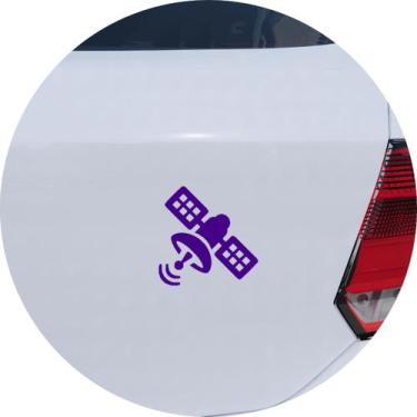 Imagem de Adesivo de Carro Satélite em órbita - Cor Amarelo - Melhor Adesivo, Ro