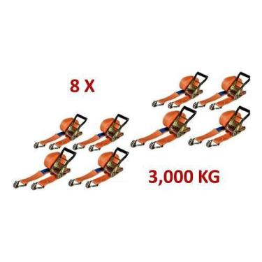 Imagem de Kit 8 Jogos Catraca Cinta De Amarração Carga 3000kg 9 Metros - ITACORD