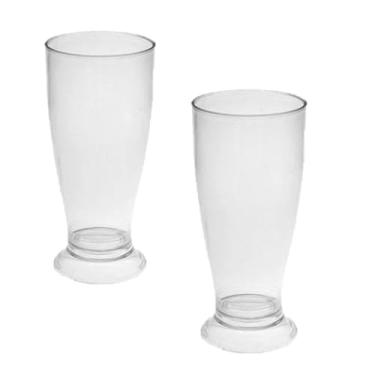 Imagem de Copos Mini Tulipa Acrílico Transparente 220ml Chopp Cerveja Refrigerantes Festas Comemorações Eventos Restaurantes (2)