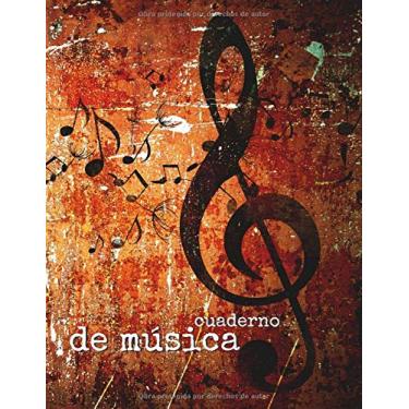 Imagem de Cuaderno de música: Libreta Notación Musical,12 pentagramas por pagina