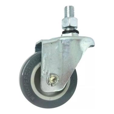 Imagem de Rodízio Parafuso Fixo Pvc Sem Freio 3 polegadas 1 pc - RODILINE