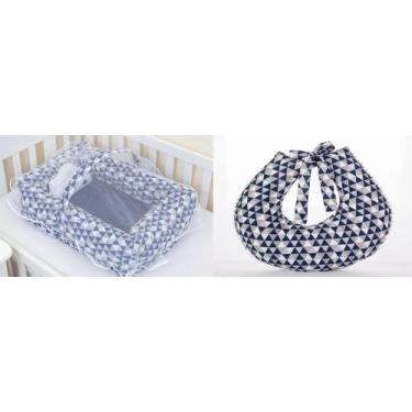 Imagem de Ninho Redutor Quadrado Com Mosquiteiro + Almofada De Amamentação - Vár