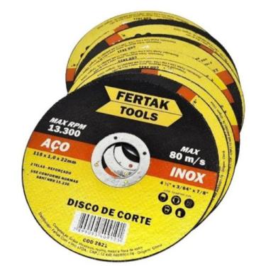 Imagem de Disco de Corte Fino 4.1/2" para Ferro e Inox 115mm x 1,0mm para esmeri