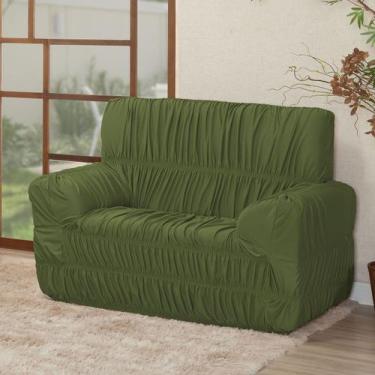 Imagem de Capa De Sofá 2 Lugares Avulsa Elasticada Malha Gel - Nalu Casa e Decor