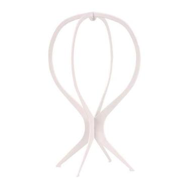 Imagem de Suporte De Plástico Para Peruca E Prótese Capilar Cor Branco - C&C Sho