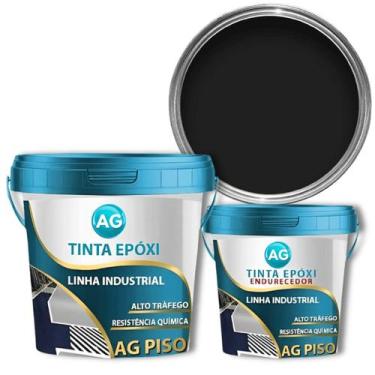 Imagem de Tinta Epoxi Industrial Preto Jato AG - RAL9005 - Resinas ag, 6KG