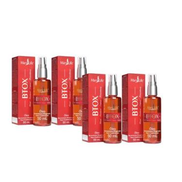 Imagem de 4x Óleo Reconstrutor Progressivo Btox 50ml MaryLife - Mary Life