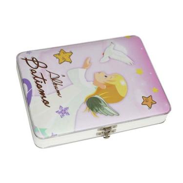 Imagem de Álbum Maleta Batismo Batizado Unissex Para 60 Fotos 15x21 - Pink Days