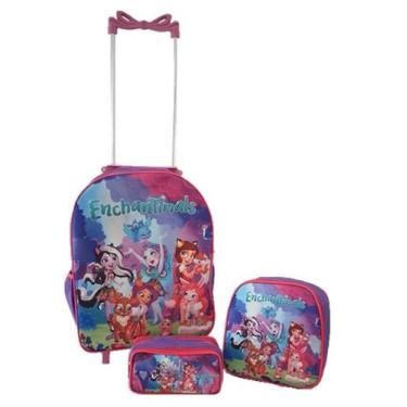 Imagem de Kit Mochila Infantil Enchantimals Roxa - DB