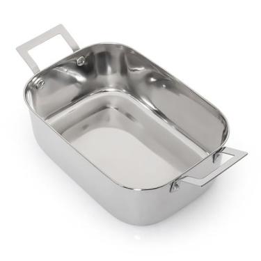 Imagem de Mini travessa aço inox com alças - 17 cm - Gourmet Mix