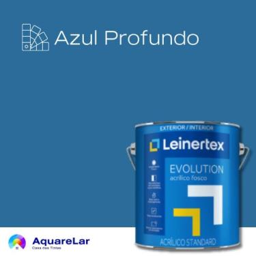 Imagem de EVolution Acrílico Leinertex Fosco 3,6L, AZUL PROFUNDO, 3,6L