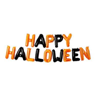 Imagem de Feliz halloween (balões com a escrita happy halloween) - Royal Toys