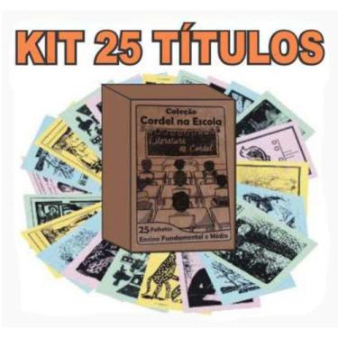 Imagem de Kit livretos de cordel 25 títulos (ensino fundamental e médio) - Diago