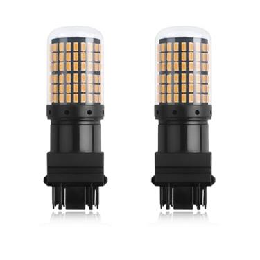 Imagem de Pvotawp 2 peças 3157 3156 lâmpada LED, 12V mais nova super brilhante baixa potência 3056 3156 3057 3157 4157 T25 lâmpadas LED para carro com projetor para lâmpada de ré, lâmpada de seta, luzes de