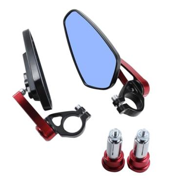 Imagem de GWH Universal Motorcycle CNC Bar End Mirrors Side Folding 22MM 7/20.3 cm espelho retrovisor para M6/M8 Street Bike Motocross Scooter Moto