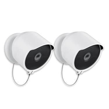 Imagem de Wasserstein Suporte antirroubo para câmera Google Nest ao ar livre ou interna, bateria – Feito para Google Nest (pacote com 2) (câmera não incluída)