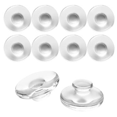 Imagem de HiCycle2 Almofadas de nariz para óculos, almofadas de nariz push-in, peças de nariz de silicone macio/substituição de protetores de nariz para silhueta, armação Marchon Air/armação de óculos sem aro,