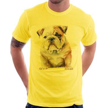 Imagem de Camiseta Bulldog-Inglês - Foca na Moda, Amarelo, P