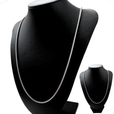 Imagem de Cordão Corrente Masculino 70cm Rabo De Rato Aço Inox Prata - EEA SEMI 