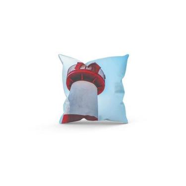 Imagem de Almofada Decorativa Cheia c/ Zíper 25x25 Faról Vermelho - Deluzz