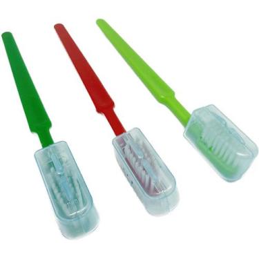 Imagem de 200 Escova dental adulto macia com protetor de cerdas alta durabilidad