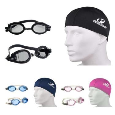 Imagem de Kit Natação Óculos Votex 1.0 UV e Touca Spandex Hammerhead, Único, Ros