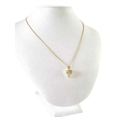 Imagem de Cordão Feminino 1mm Tigresa Cravejado - Banhado a Ouro 18k - ToJoia18k