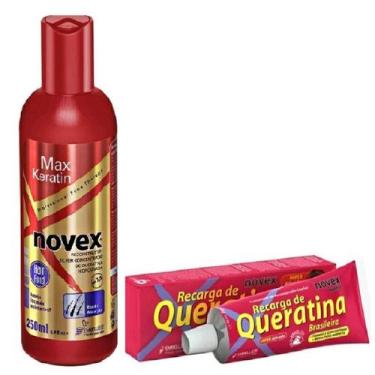 Imagem de Kit Max Queratina Novex Embelleze 250ml + Recarga Queratina 80g - 02 U
